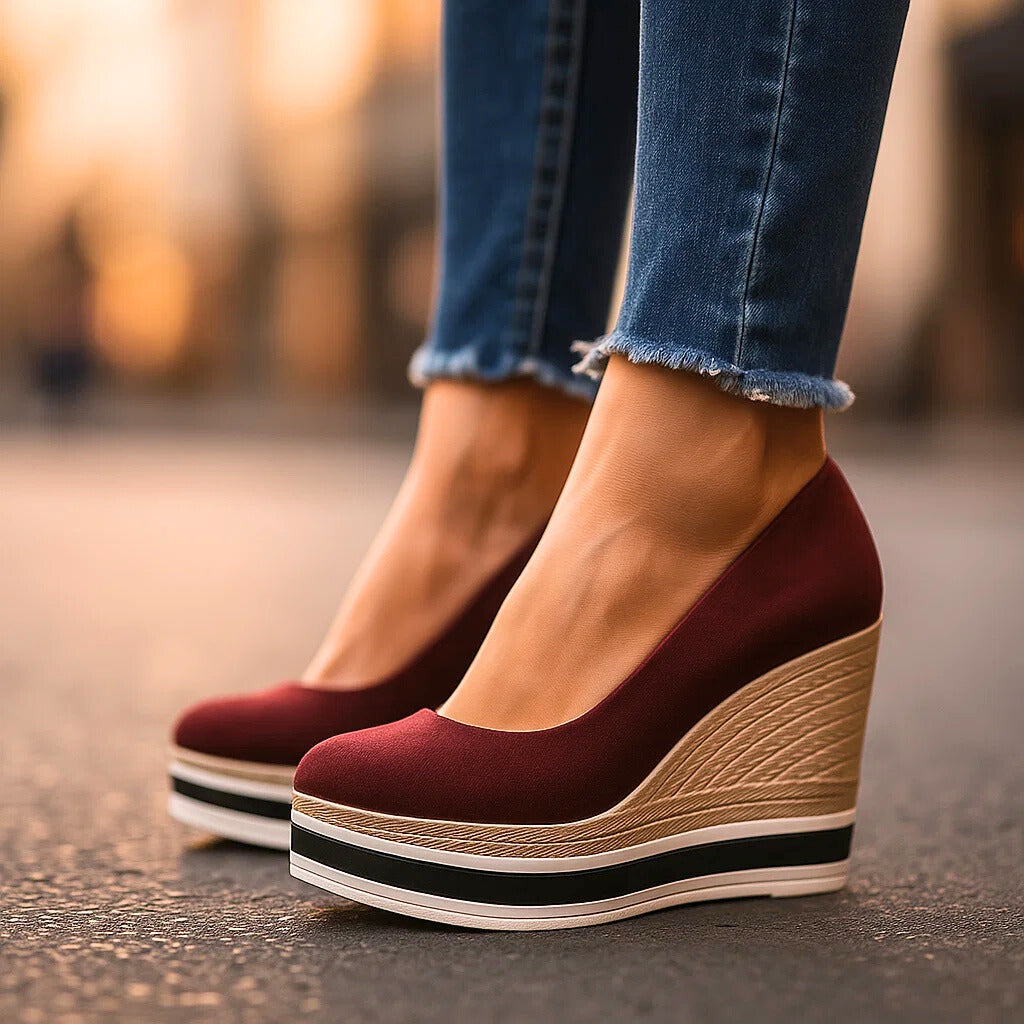 Bordeaux Mila Platform Shoes