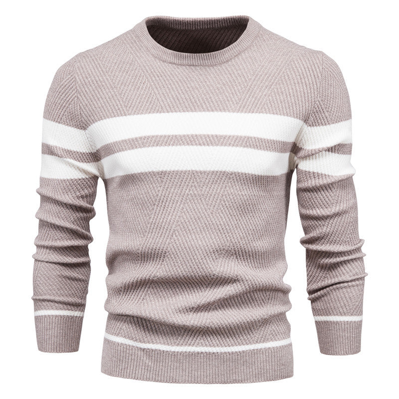 Modern Men's Sweater with Stripe Design