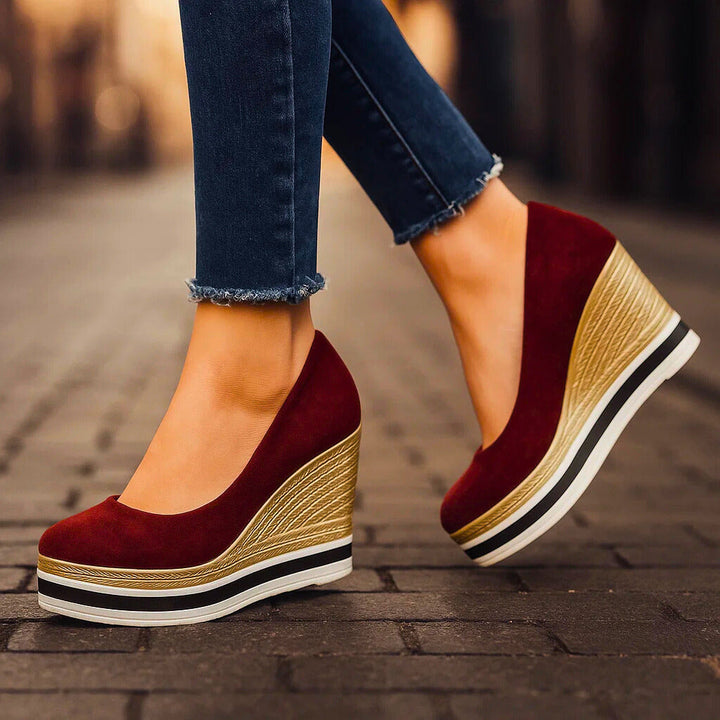 Bordeaux Mila Platform Shoes