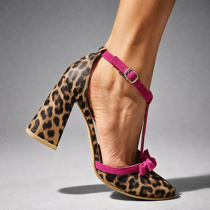 Valentina Leopard Print Heels