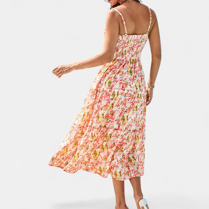 WISTERIA | Bohemian Hollowed Waist Maxi Dress