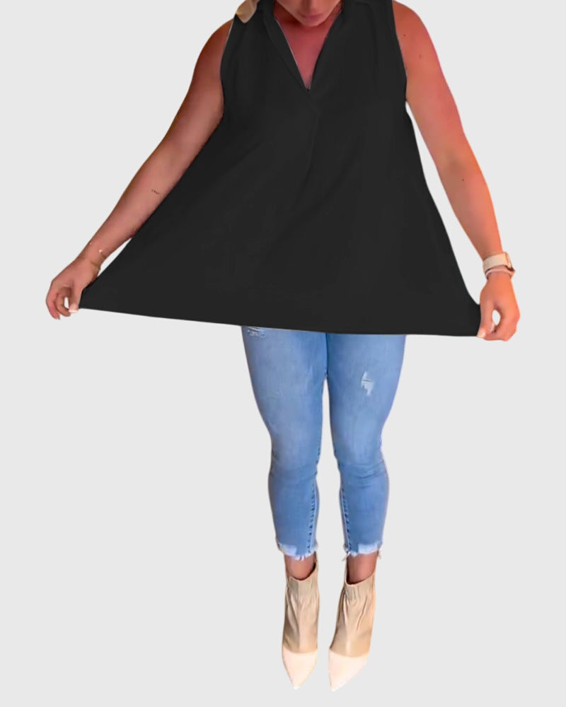 Lina™ | Sleeveless Blouse