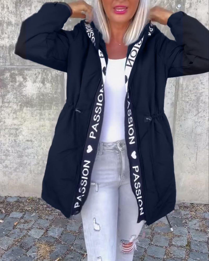 Vanessa | Women's Casual Zip-Up Jacket with Adjustable Drawstring