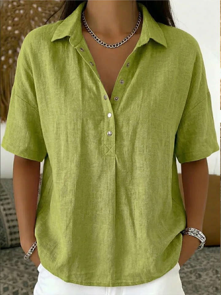 Willow | Collared Button-Up Blouse