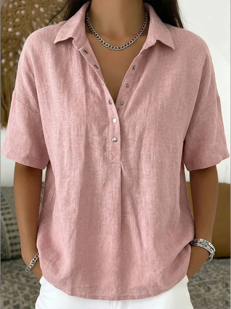 Willow | Collared Button-Up Blouse