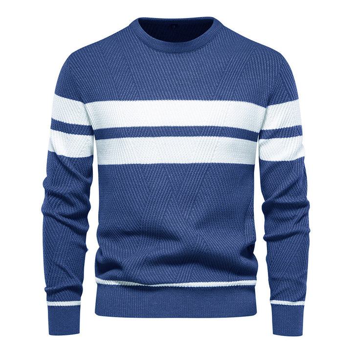 Modern Men's Sweater with Stripe Design