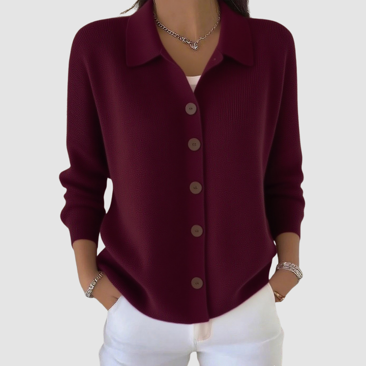 Leonora | Women's Soft Everyday Button-Up Knit Cardigan