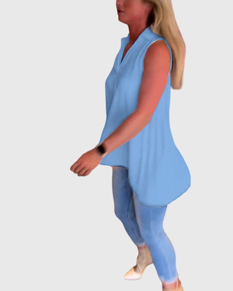 Lina™ | Sleeveless Blouse