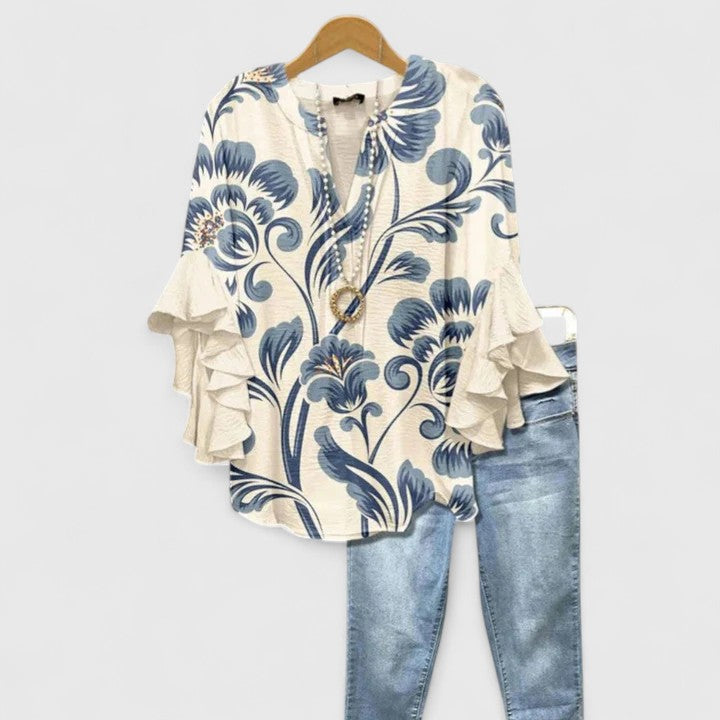 Isabella™ Ruffled Sleeve Top