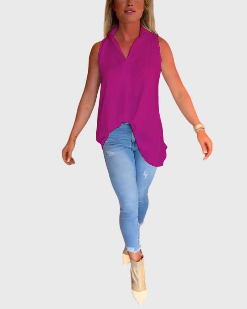 Lina™ | Sleeveless Blouse
