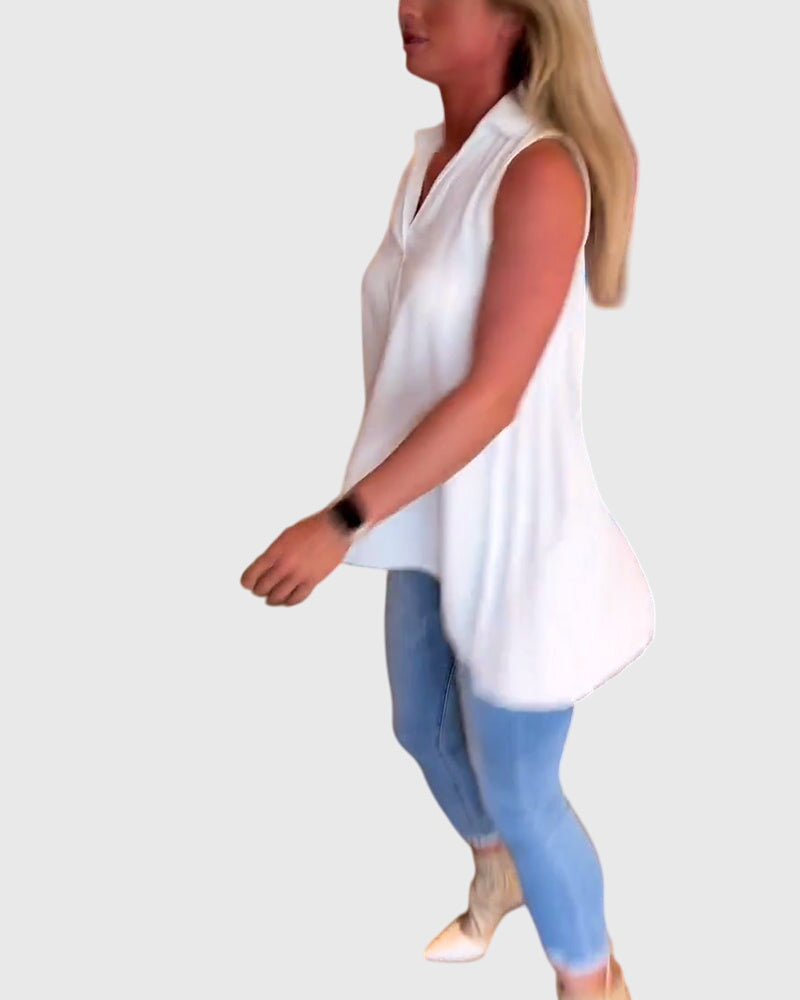 Lina™ | Sleeveless Blouse