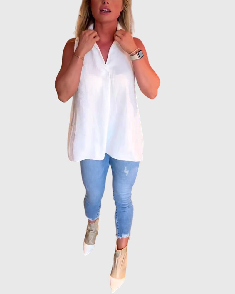 Lina™ | Sleeveless Blouse