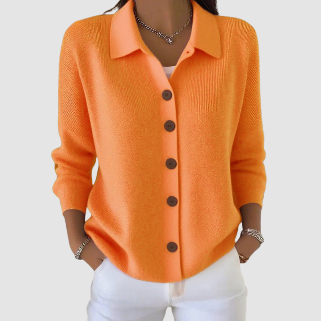 Leonora | Women's Soft Everyday Button-Up Knit Cardigan