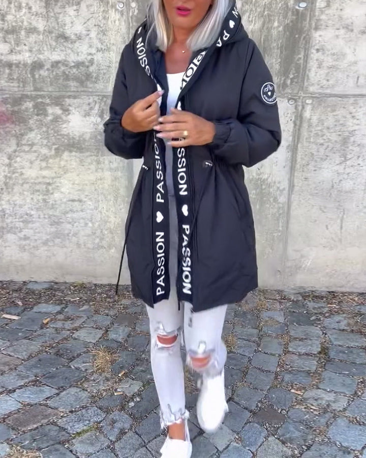 Vanessa | Women's Casual Zip-Up Jacket with Adjustable Drawstring