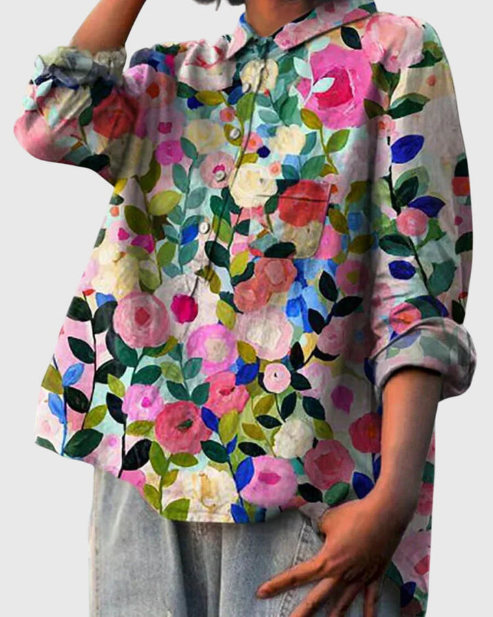 Valeria™ - Blossom Pattern Blouse