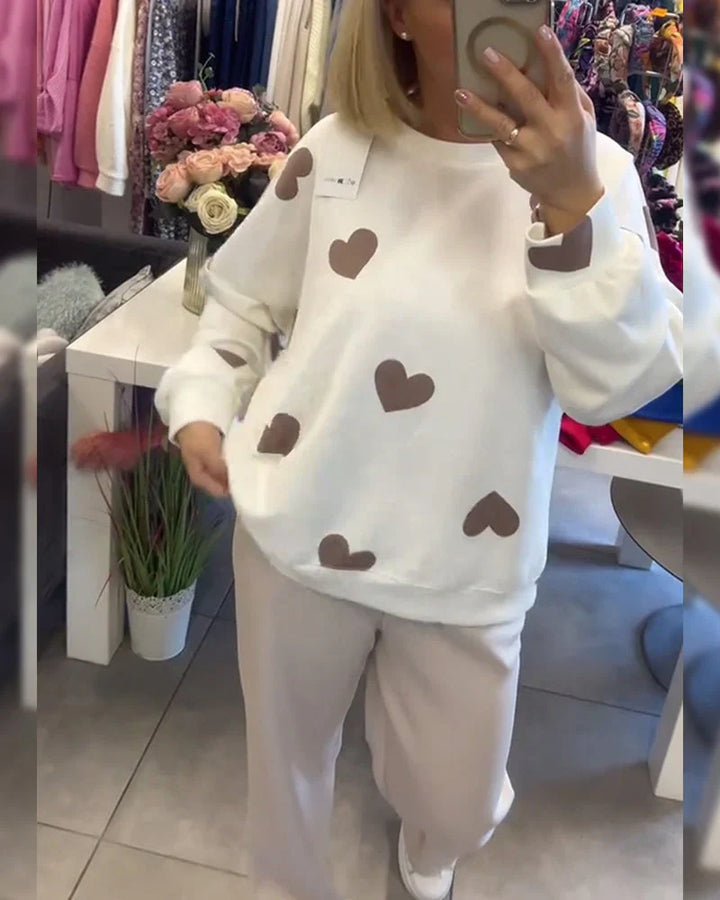 Anais - Heart-Embellished Sweater