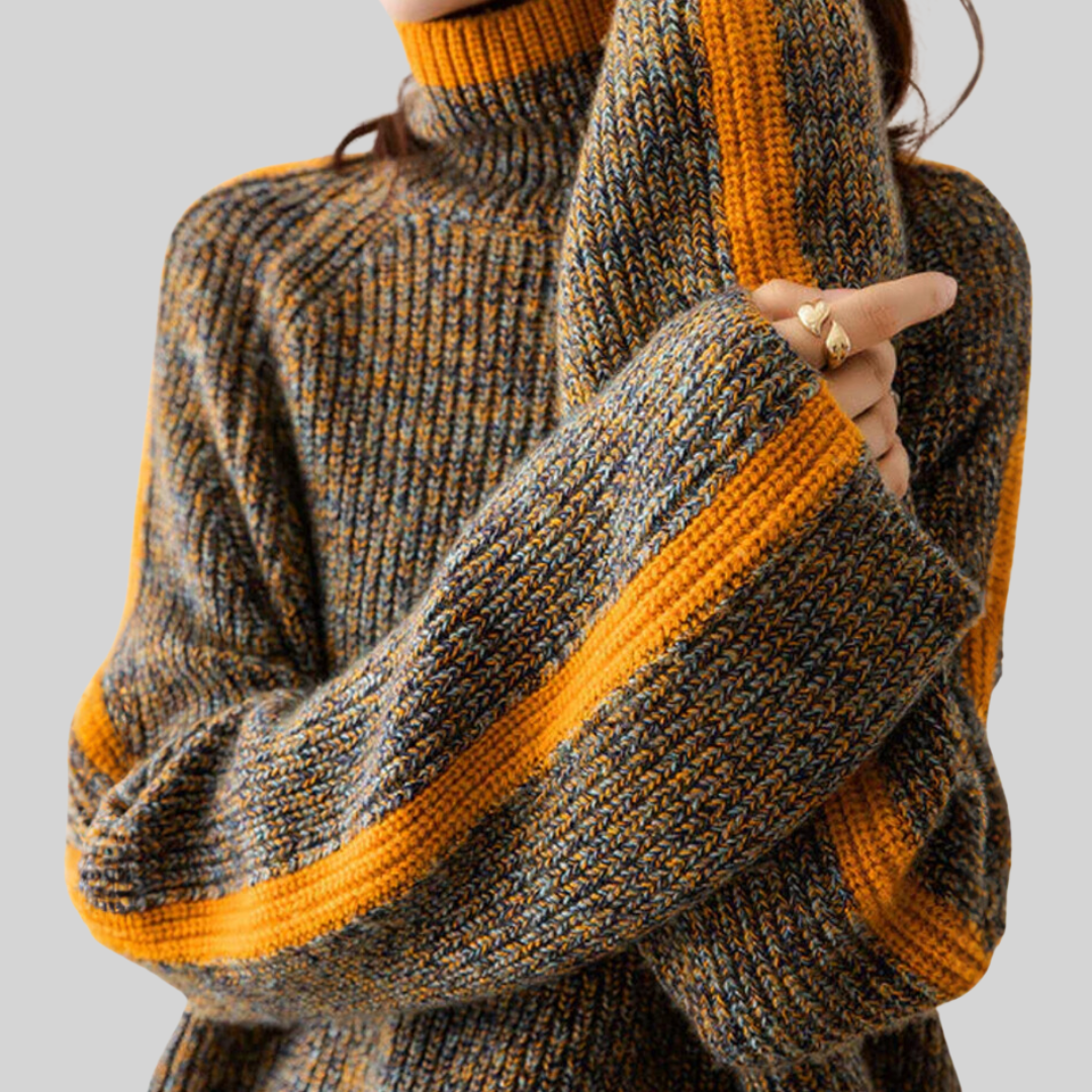 Eva - Cozy Turtleneck Knit Sweater