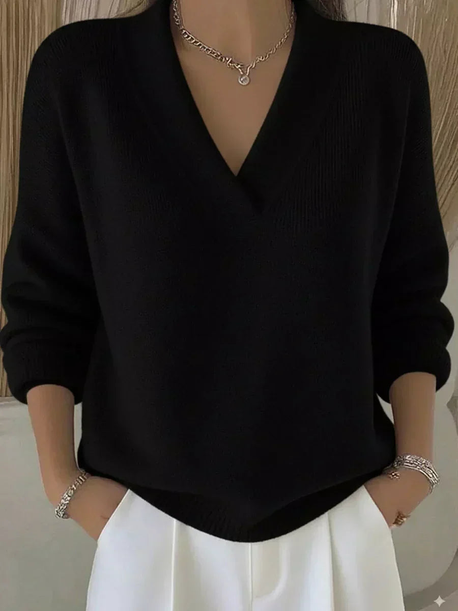 Vivelle™ | Cozy V-Neck Sweater