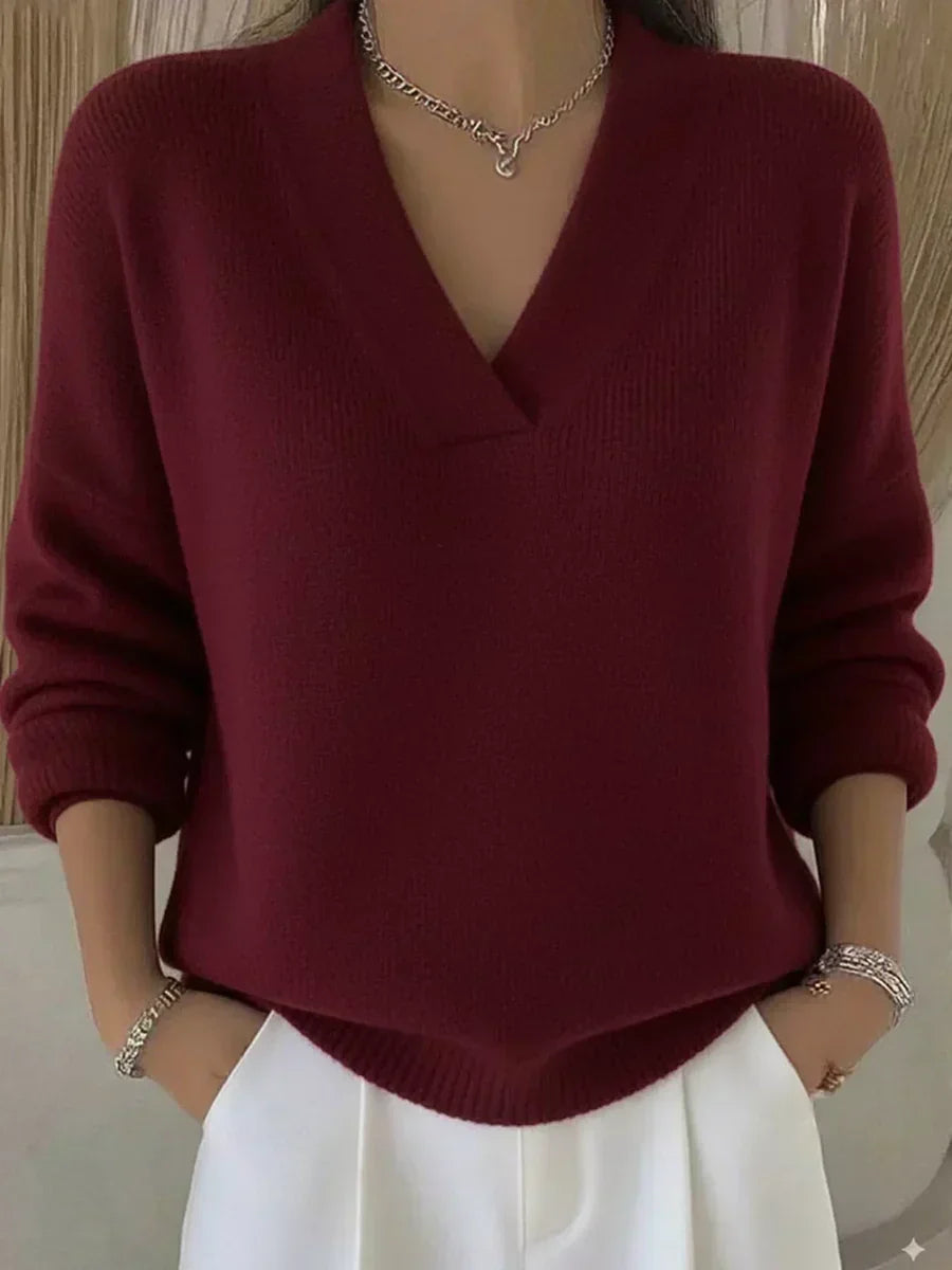 Vivelle™ | Cozy V-Neck Sweater