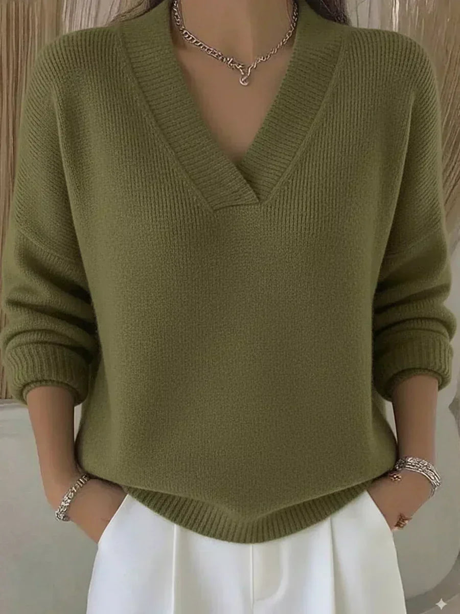 Vivelle™ | Cozy V-Neck Sweater