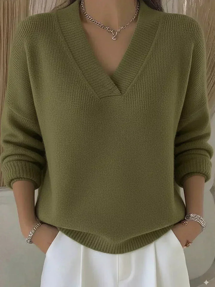 Vivelle™ | Cozy V-Neck Sweater