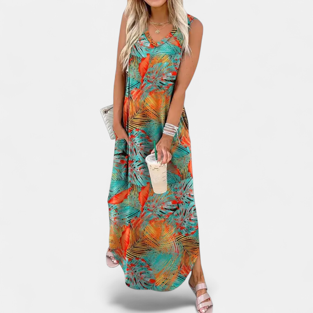 TALLULAH | Flowing Bohemian Floral Maxi Dress
