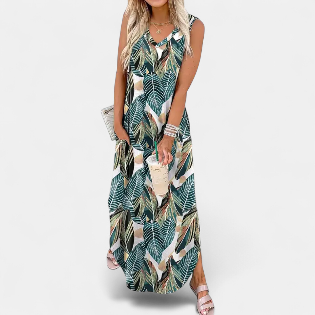 TALLULAH | Flowing Bohemian Floral Maxi Dress