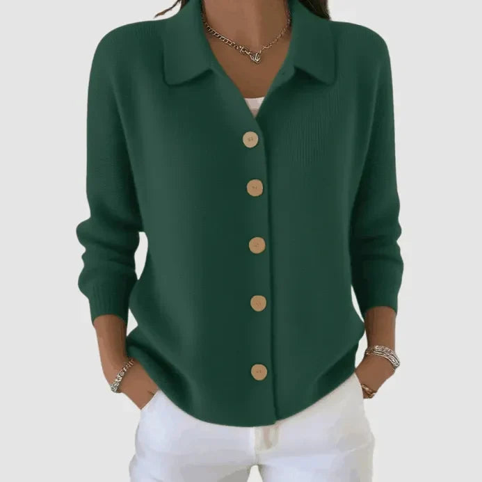 Leonora | Women's Soft Everyday Button-Up Knit Cardigan