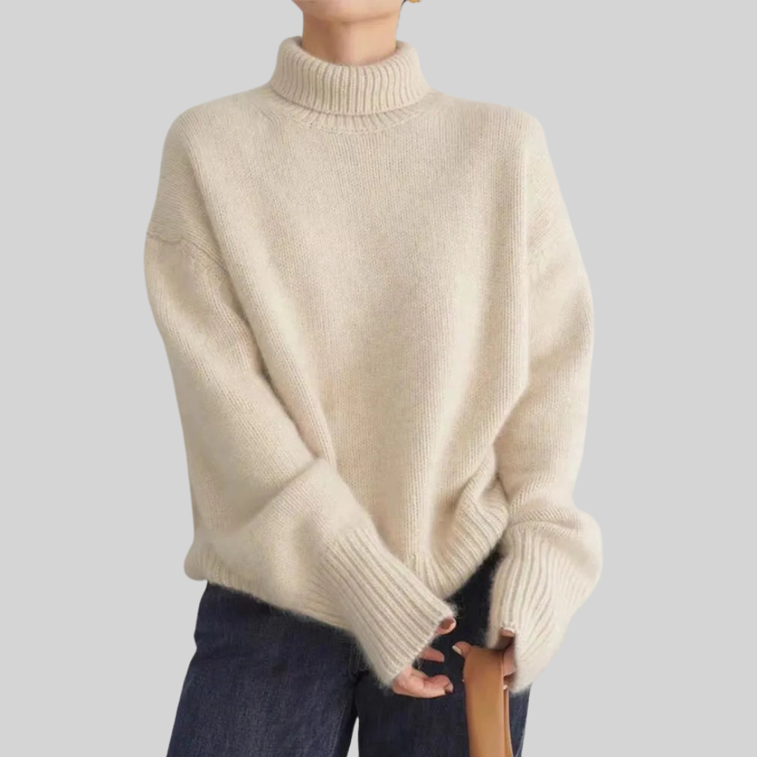 Liv - Cozy Turtleneck Knit Sweater