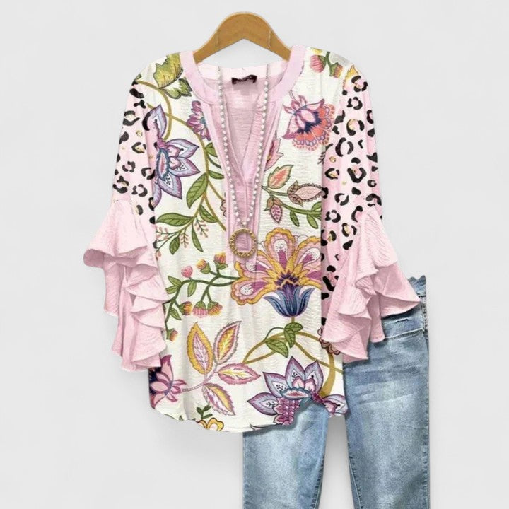 Isabella™ Ruffled Sleeve Top