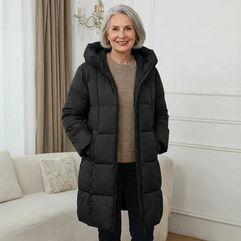 Margot | Women's Hooded Puffer Coat with Luxurious Down Insulation