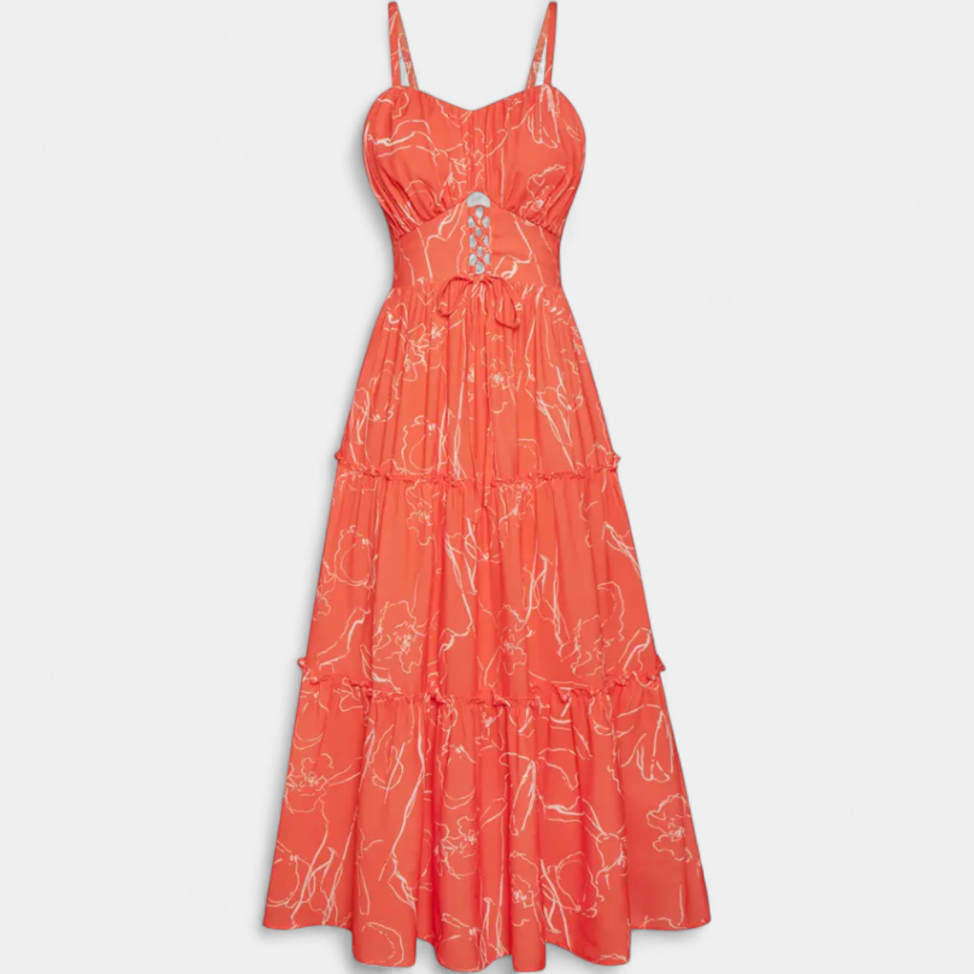 WISTERIA | Bohemian Hollowed Waist Maxi Dress