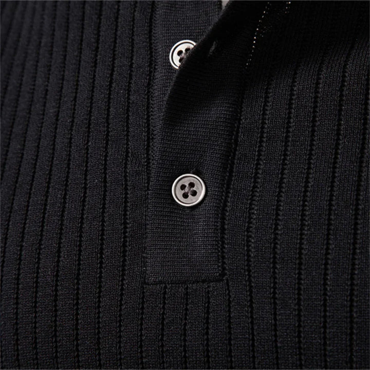 Casual Winter Polo Shirt with Buttons
