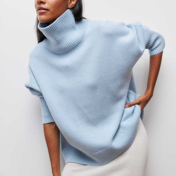 Agata - Cozy Turtleneck Knit Sweater