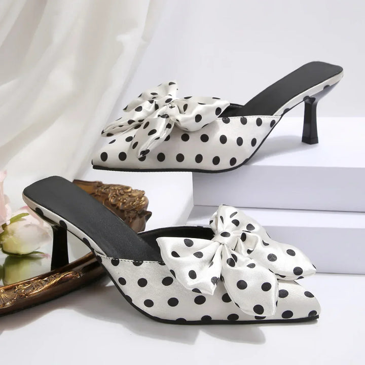 Vivienne Polka Dot Bow Heels