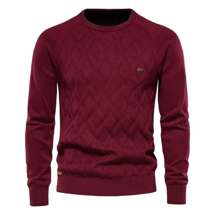 Theodor - Men's Diamond Pattern Sweater