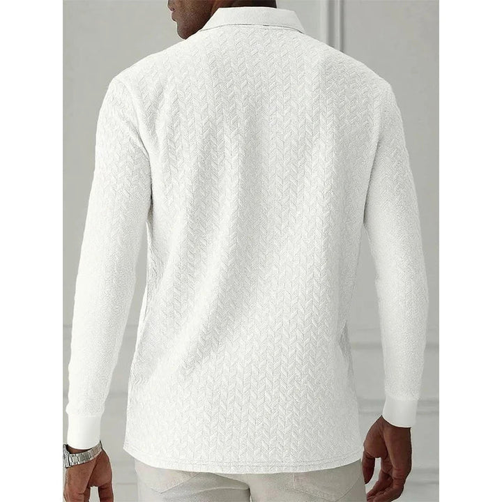 Casual Men's Polo with Long Sleeves