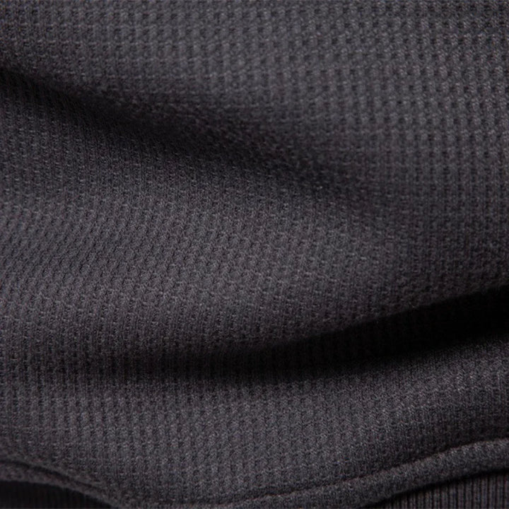 Fleece-Lined Sweatshirt with Button Design