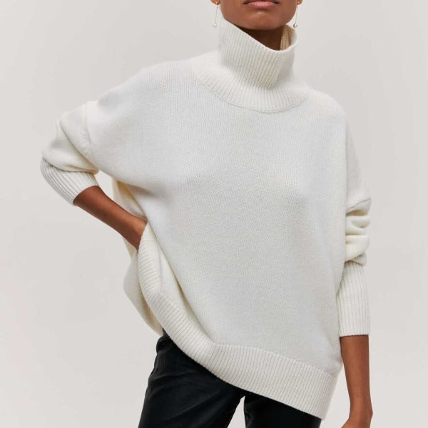 Agata - Cozy Turtleneck Knit Sweater