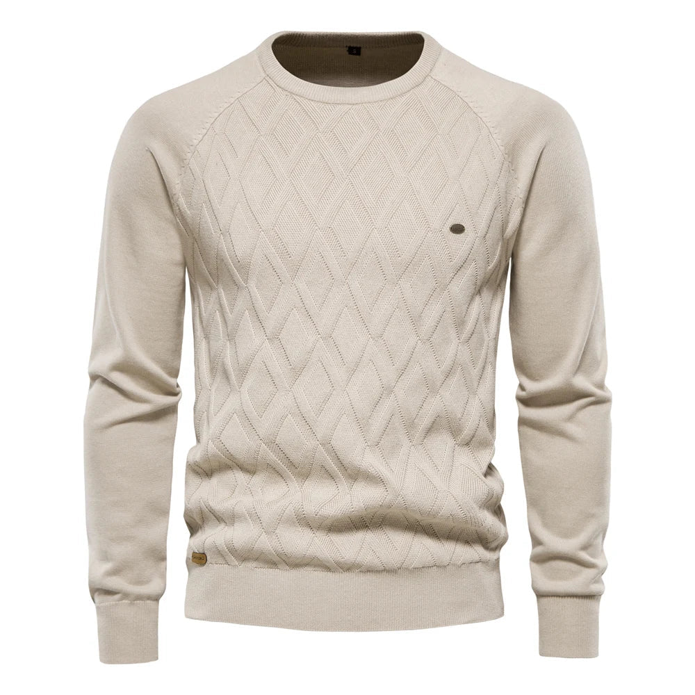 Theodor - Men's Diamond Pattern Sweater
