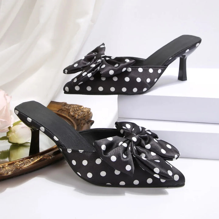 Vivienne Polka Dot Bow Heels