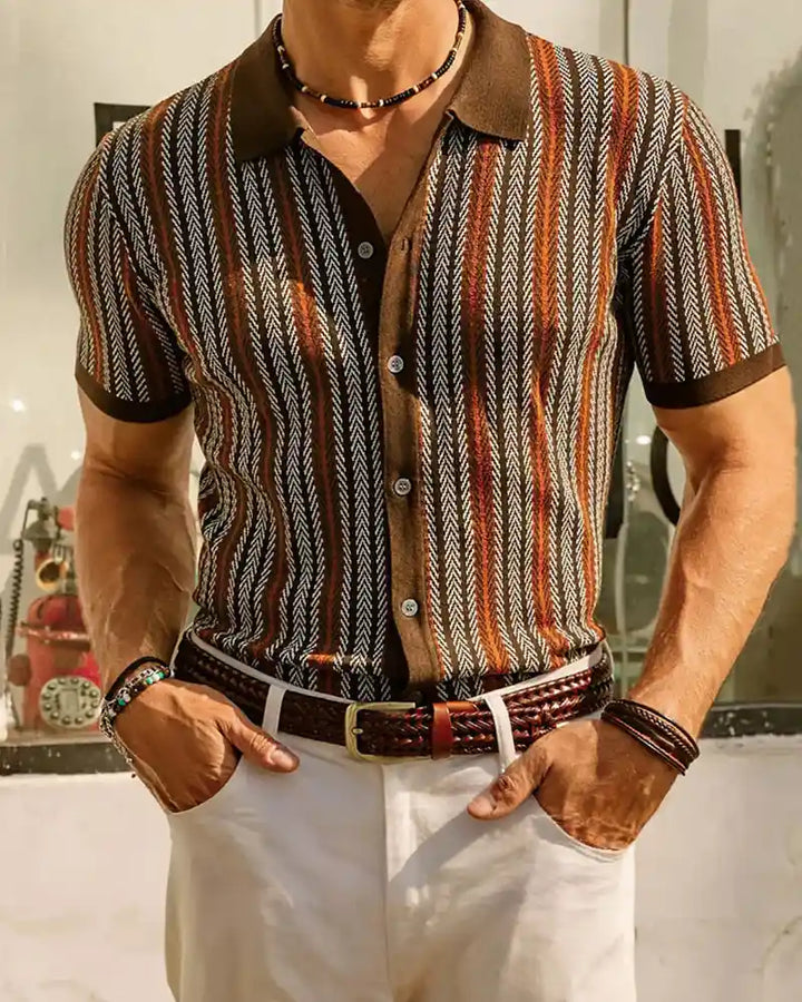 Herringbone Patterned Shirt