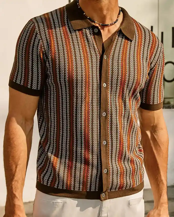 Herringbone Patterned Shirt
