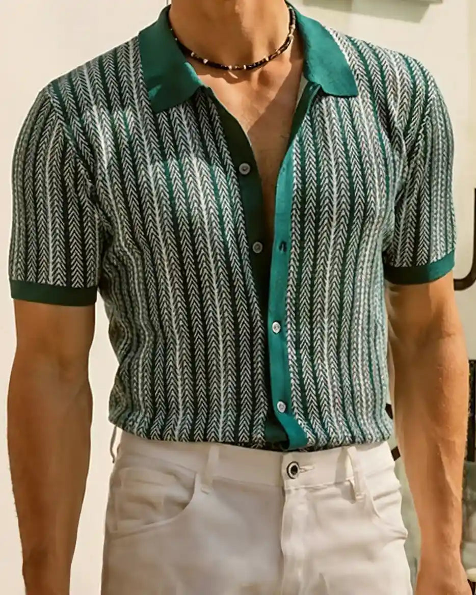 Herringbone Patterned Shirt