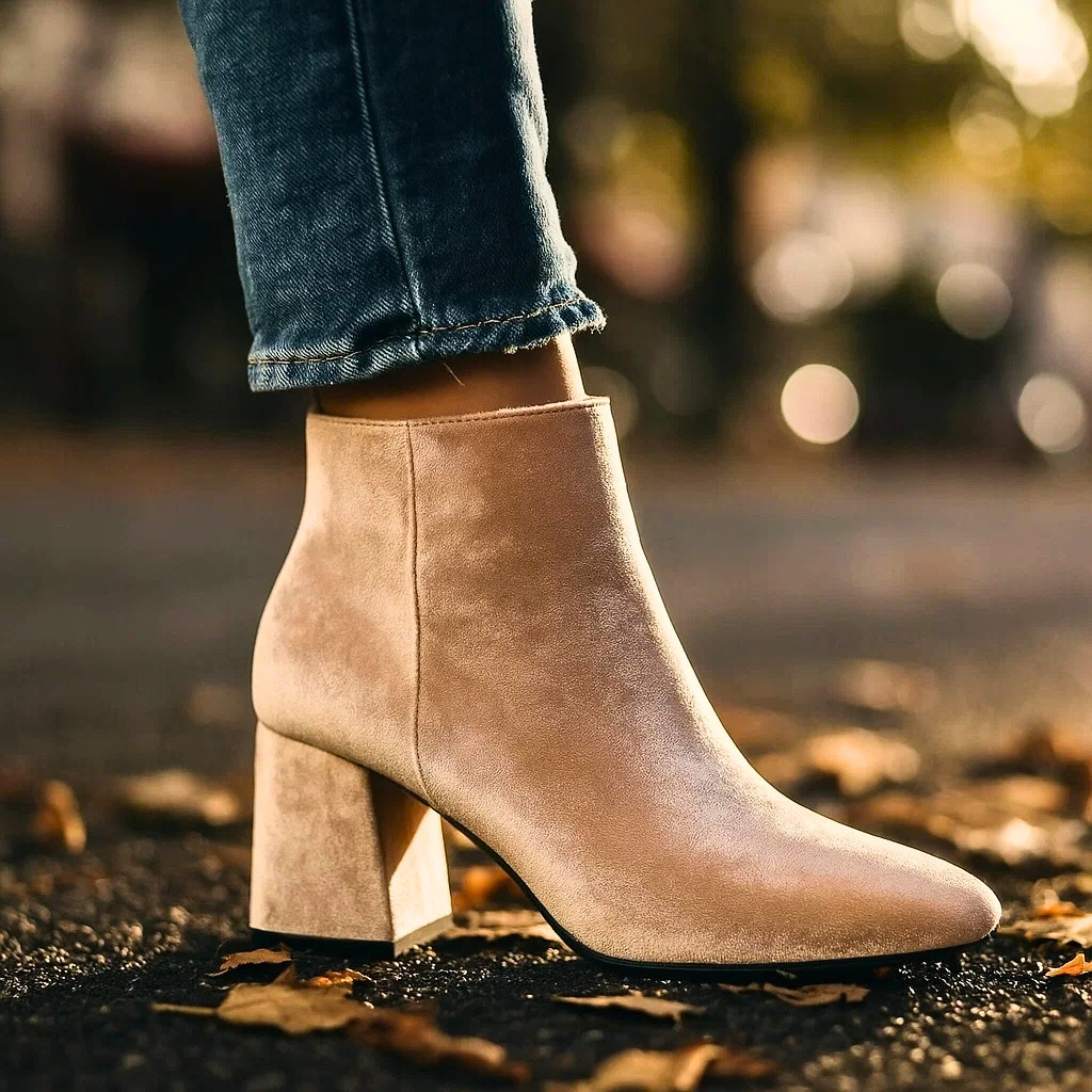 Valentina Luxe Velvet Ankle Boots