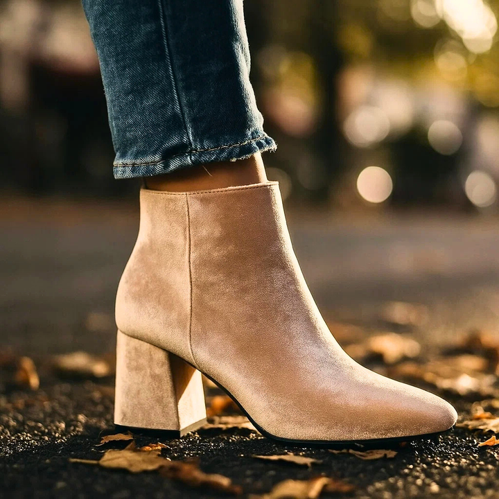Valentina Luxe Velvet Ankle Boots
