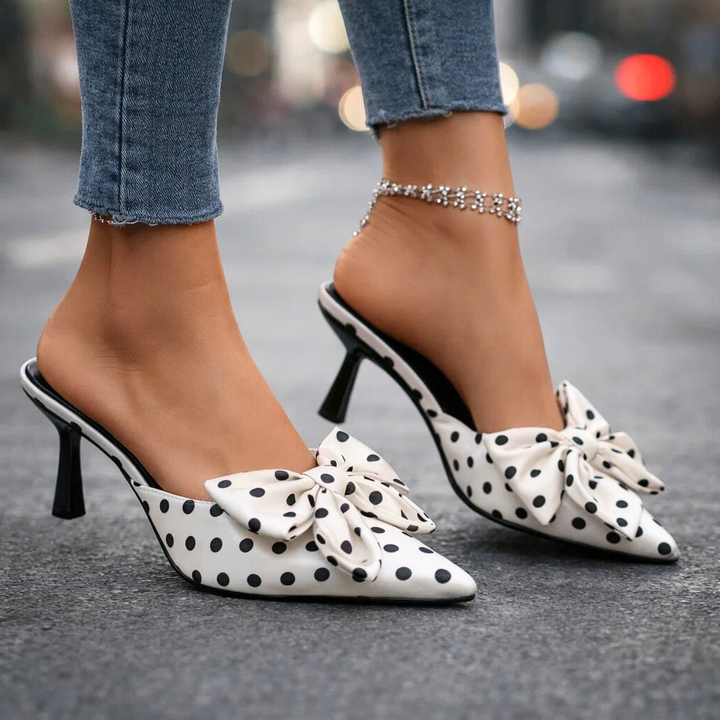 Vivienne Polka Dot Bow Heels