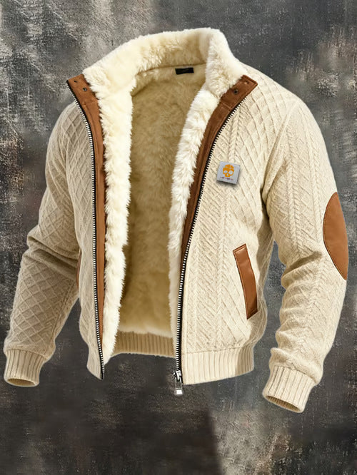 Elegant quilted jacket with a tailored collar