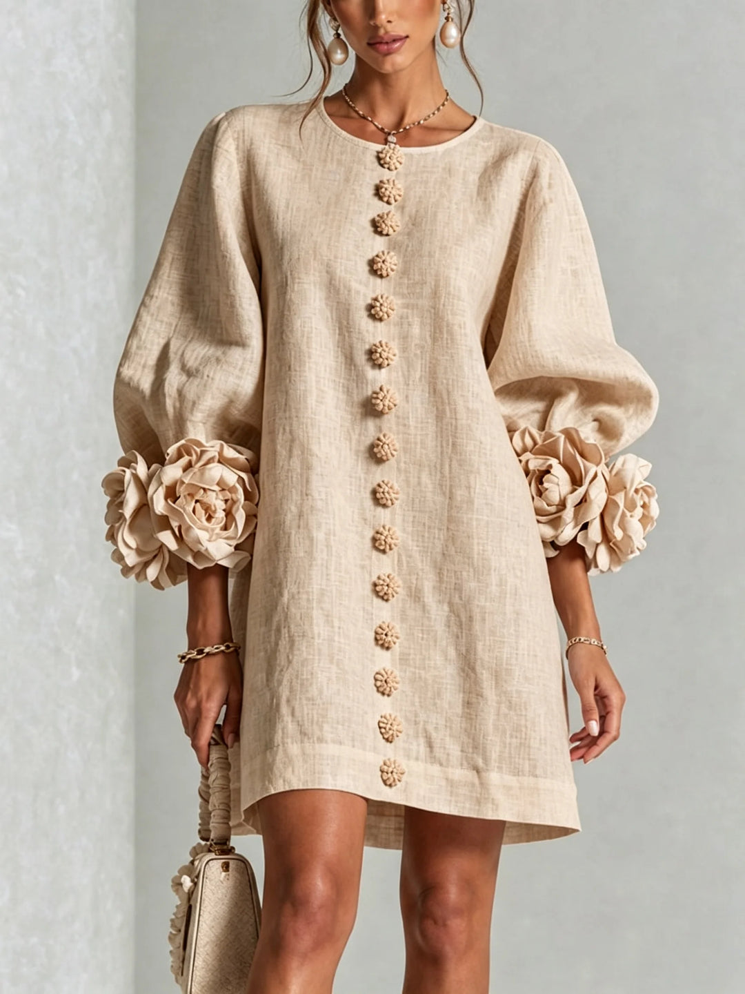 Evelyn™ | Floral Sleeve Dress