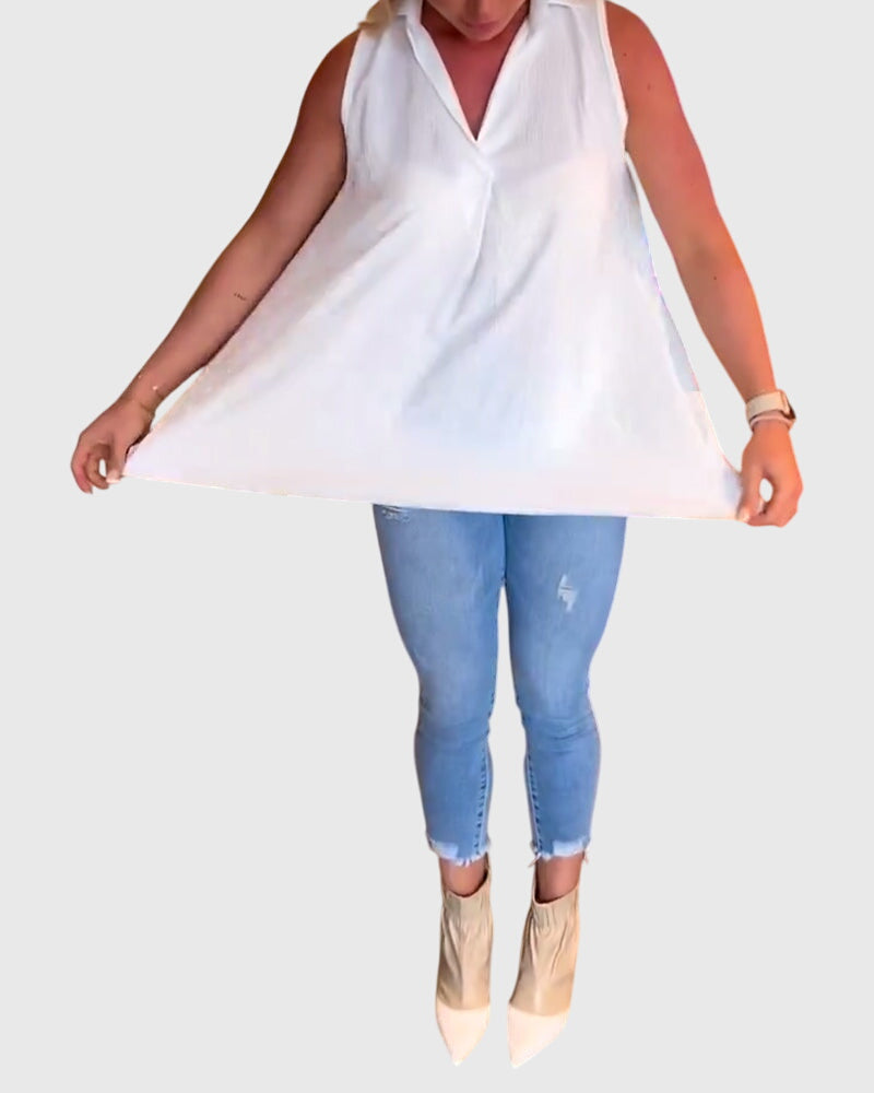 Lina™ | Sleeveless Blouse